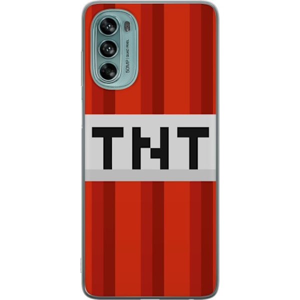 Motorola Moto G62 5G Genomskinligt Skal Minecraft TNT
