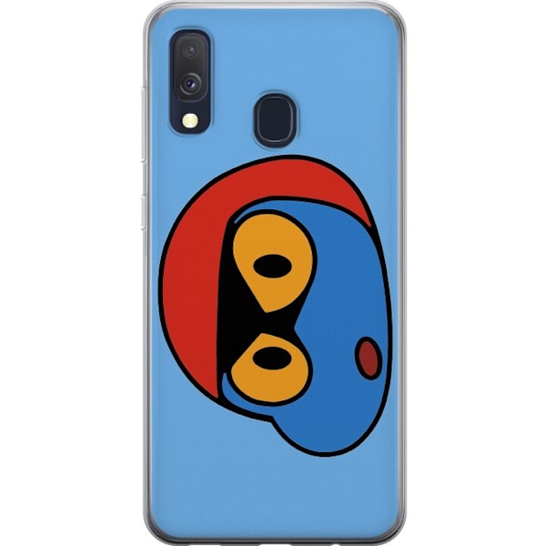 Samsung Galaxy A40 Gennemsigtig cover Bold Bot Head