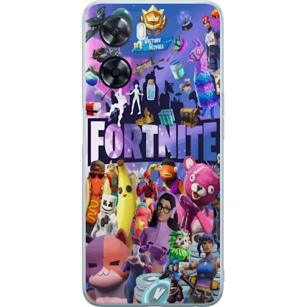 OnePlus Nord N20 SE Läpinäkyvä kuori Fortnite Hahmot Peliteema Ikonit Peli Suunnittelu Suosittu Taistelurojalainen Lapset Pelihahmojen Teema