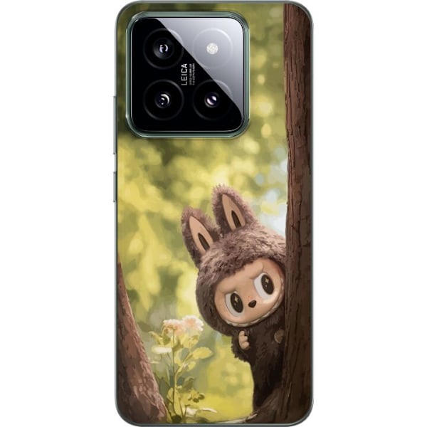 Xiaomi 14 Läpinäkyvä kuori Labubu Graffiti Vibes – Katutaide hirviömuodossa