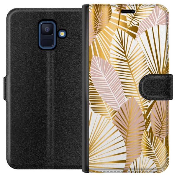 Samsung Galaxy A6 (2018) Tegnebogsetui Guld
