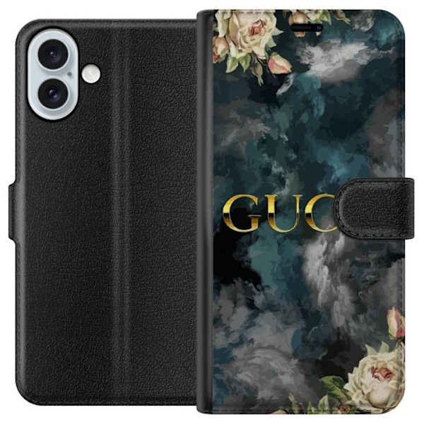 Kompatibel Tegnebogsetui til Apple iPhone 16 Plus Guggi