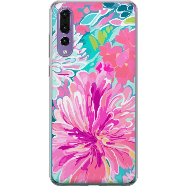 Huawei P20 Pro Gennemsigtig cover Blomsterrebs