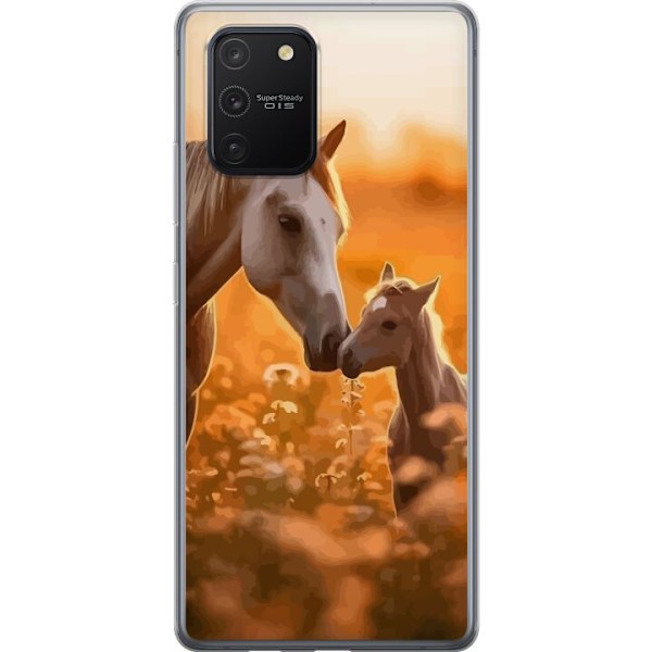 Samsung Galaxy S10 Lite Läpinäkyvä kuori Hevoset