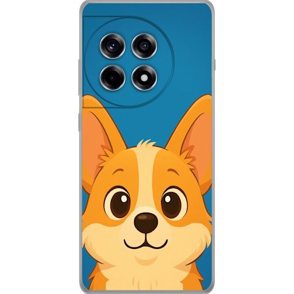 OnePlus 12R Läpinäkyvä kuori Hello Corgi