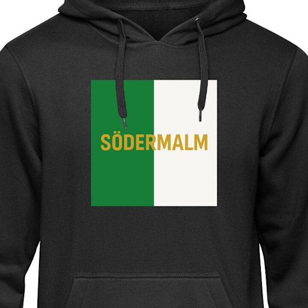 Hoodie för Vuxen | Bekväm Huvtröja Södermalm – fotboll svart XL
