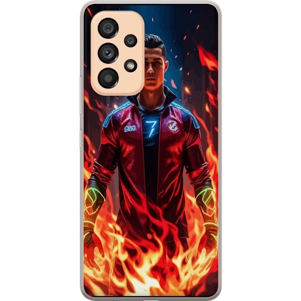 Samsung Galaxy A53 5G Gennemsigtig cover Ronaldo Inferno - fod