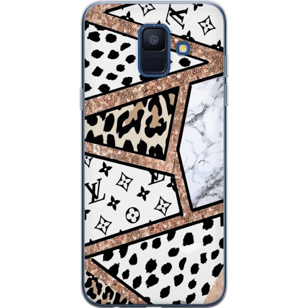 Samsung Galaxy A6 (2018) Gennemsigtig cover Luksuriøst Mønst