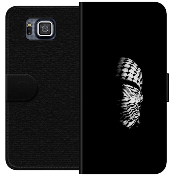 Samsung Galaxy Alpha Tegnebogsetui Keffiyeh-mønster - klassisk sort-hvid palæstinensisk tørklæde med kulturel betydning