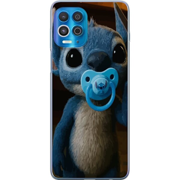 Motorola Edge S Läpinäkyvä kuori Stitch & Napp - vauvateema söpöllä hahmolla