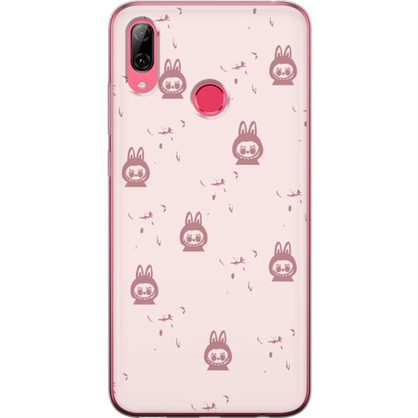 Huawei Y7 (2019) Läpinäkyvä kuori Labubu Neon Pop - Neonvä