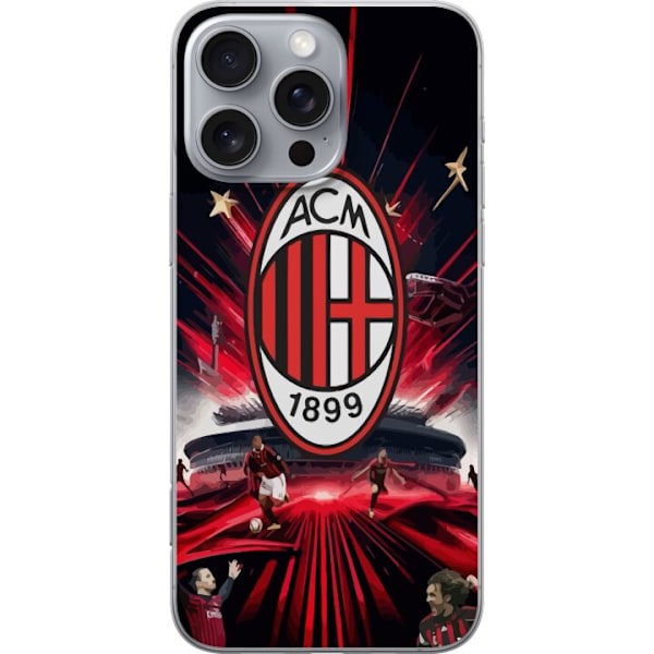 Apple iPhone 16 Pro Max Gjennomsiktig deksel AC Milan