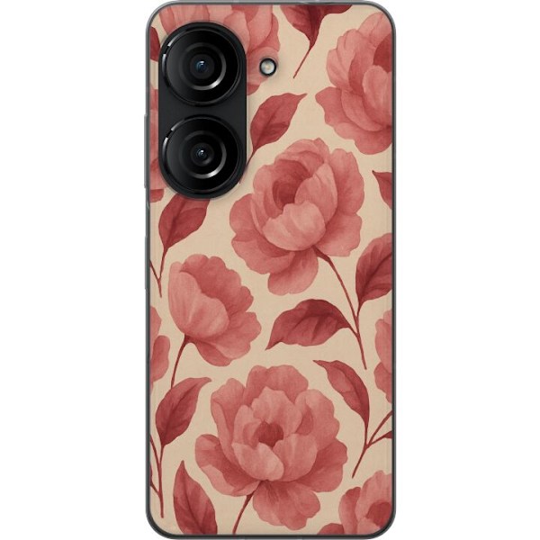 Asus Zenfone 10 Läpinäkyvä kuori Ruusun Kukinta