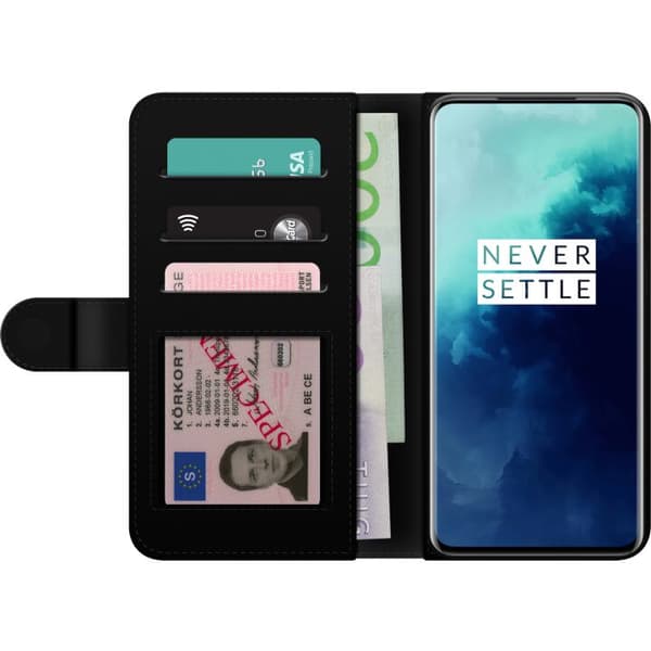 Kompatibel Tegnebogsetui til OnePlus 7T Pro Biokväll blå