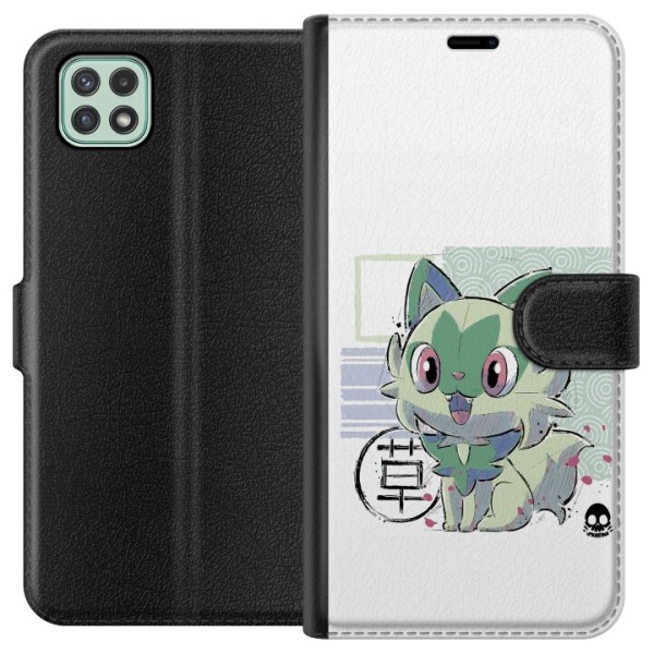 Samsung Galaxy A22 5G Lompakkokotelo Sprigatito (Pokémon)