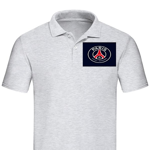 Pikeepaita Aikuisille | Tyylikäs Pikeepaita Paris Saint-Germa Harmaa XX-Large