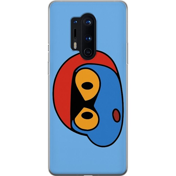 OnePlus 8 Pro Läpinäkyvä kuori Bold Bot Head