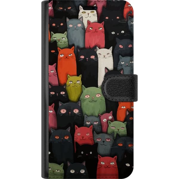 Kompatibelt Lommeboketui til Apple iPhone 12 mini Katter