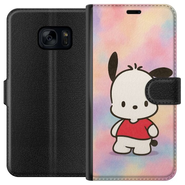 Samsung Galaxy S7 Lommeboketui Kawaii Sanrio Pochacco