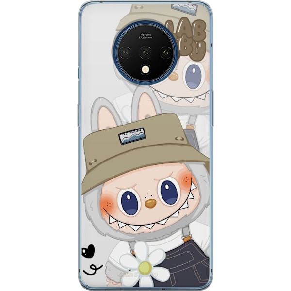 OnePlus 7T Läpinäkyvä kuori Labubu Minimal Mood - Yksinkert