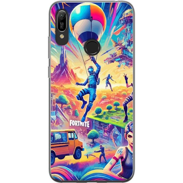 Huawei Y6 (2019) Gjennomsiktig deksel Fortnite vs Minecraft