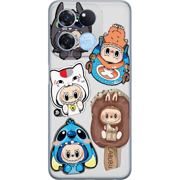 OnePlus Ace Racing Gjennomsiktig deksel Labubu figure samling