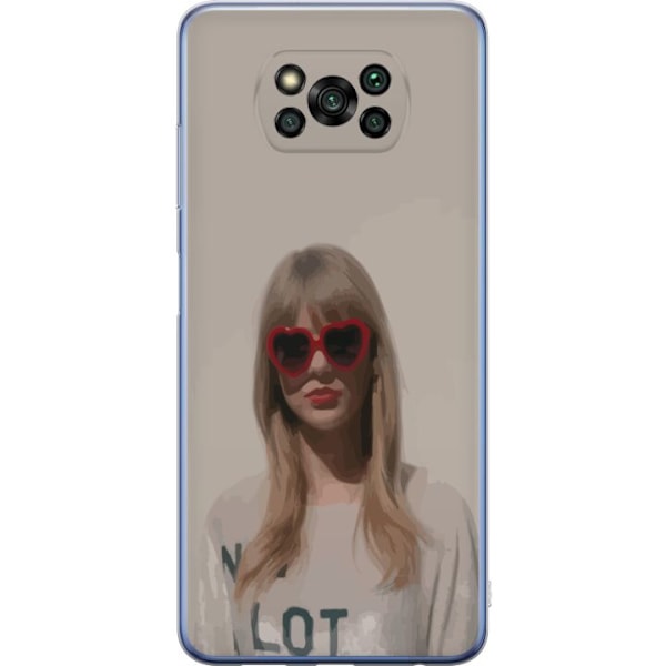 Xiaomi Poco X3 Pro Läpinäkyvä kuori Taylor Swift