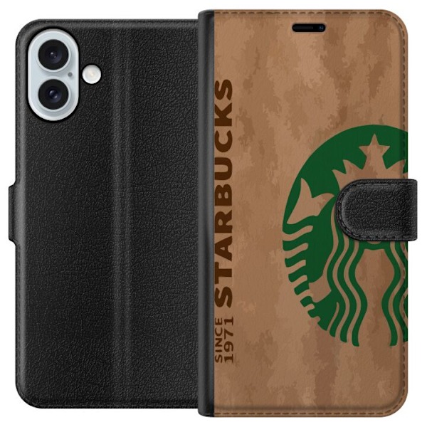 Apple iPhone 16 Plus Lommeboketui Starbucks Kaffe