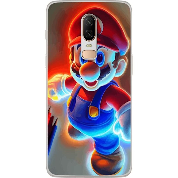 OnePlus 6 Genomskinligt Skal Super Mario