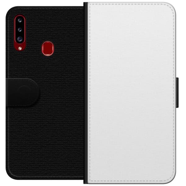 Kompatibelt Plånboksfodral till Samsung Galaxy A20s White . . .
