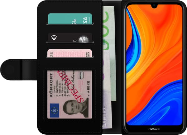 Kompatibelt Lommeboketui til Huawei Y6s (2019) Blå elgitarr blå
