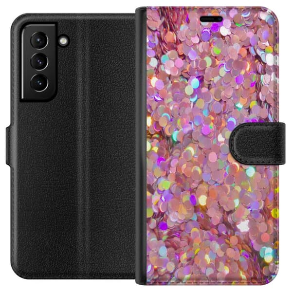 Kompatibel Tegnebogsetui til Samsung Galaxy S21+ 5G Glitter