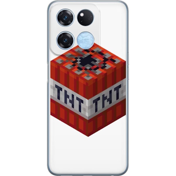 OnePlus Ace Racing Gennemsigtig cover Minecraft TNT