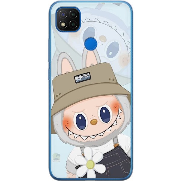 Xiaomi Redmi 9C Gennemsigtig cover Labubu med hat - Pop Mart f
