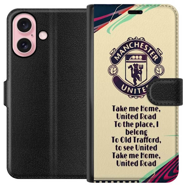 Apple iPhone 16 Lommeboketui Manchester United