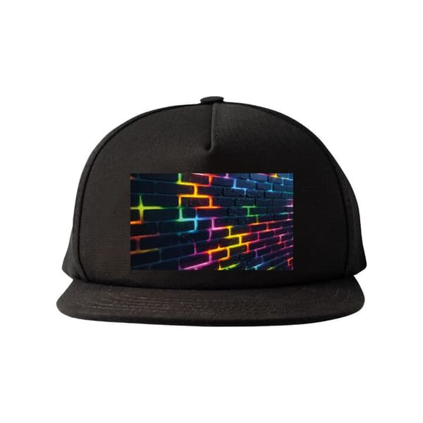 Snapback-lippalakki musta one size