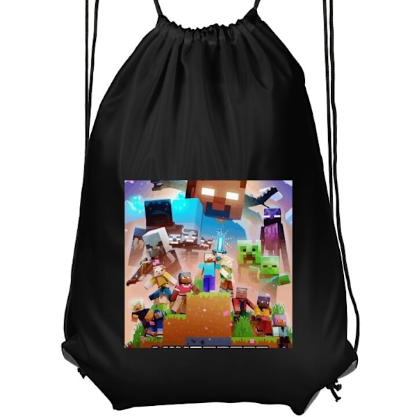 Jumppakassi | Kevyt Treenikassi Aikuisille Minecraft musta Aikuinen