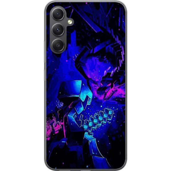 Samsung Galaxy A15 5G Läpinäkyvä kuori Minecraft
