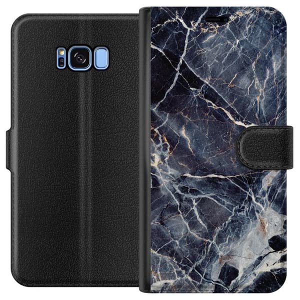Kompatibelt Plånboksfodral till Samsung Galaxy S8 Marbled