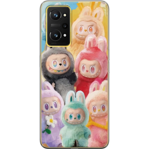 Realme GT Neo 3T Läpinäkyvä kuori Labubu Luonnos Tyyli