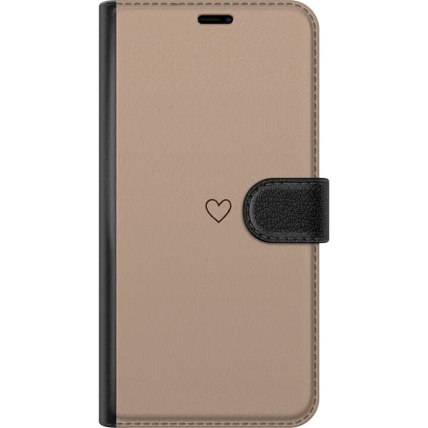 Kompatibelt Lommeboketui til Samsung Galaxy S20+ Hjerte Brun