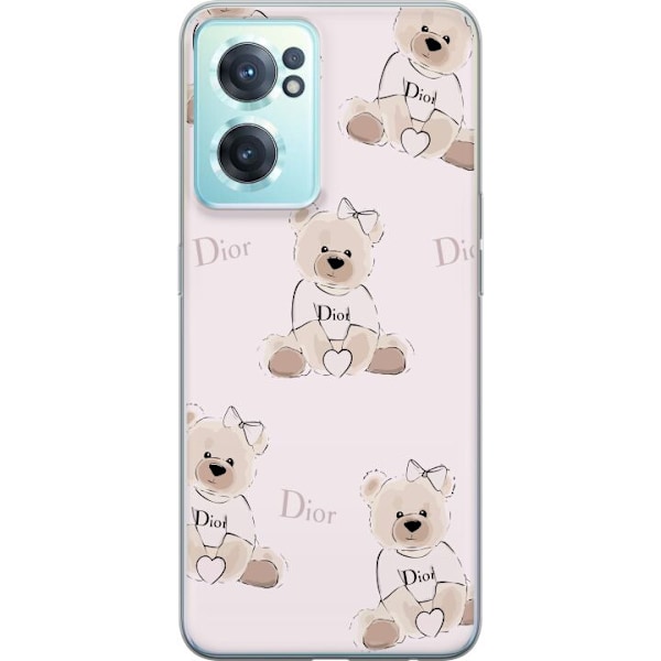 OnePlus Nord CE 2 5G Läpinäkyvä kuori Teddy Dior Vibes - yl