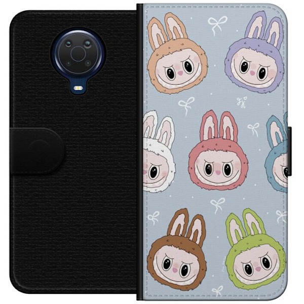 Nokia G20 Tegnebogsetui Pastel Labubu