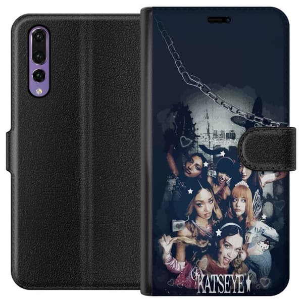 Kompatibel Tegnebogsetui til Huawei P20 Pro KATSEYE sort