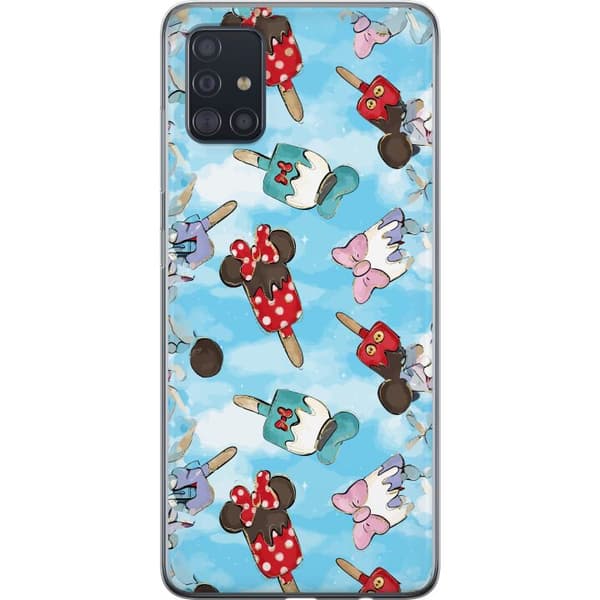 Kompatibelt Mobildeksel til Samsung Galaxy A51 Tecknade glassfigurer blå