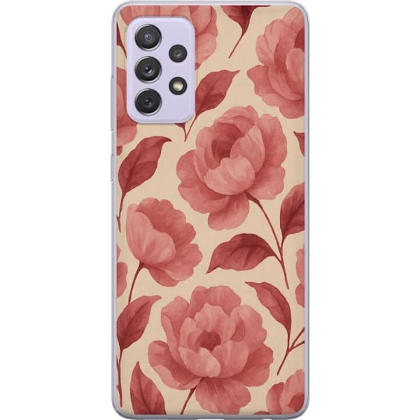 Samsung Galaxy A52s 5G Genomskinligt Skal Rose Bloom
