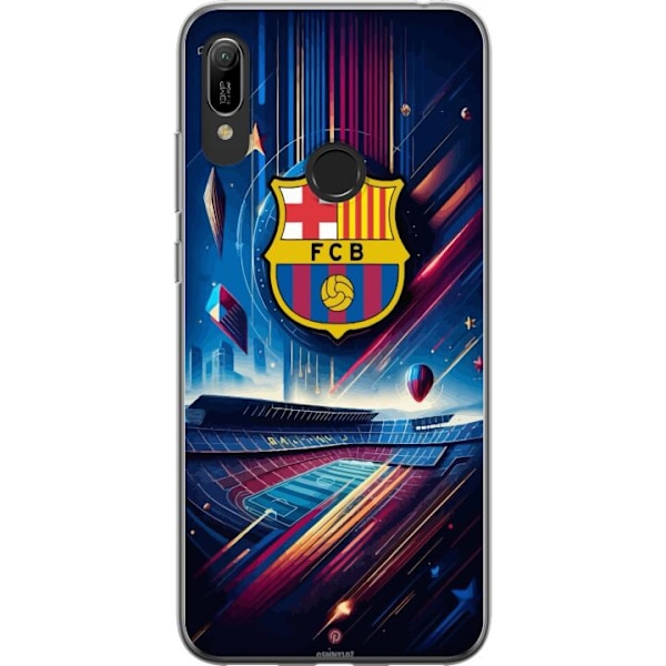 Huawei Y6 (2019) Genomskinligt Skal FC Barcelona