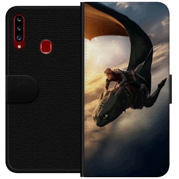 Samsung Galaxy A20s Tegnebogsetui Drage Træner