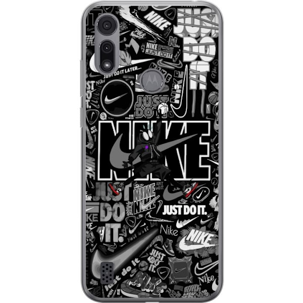 Motorola Moto E6i Gennemsigtig cover Nike