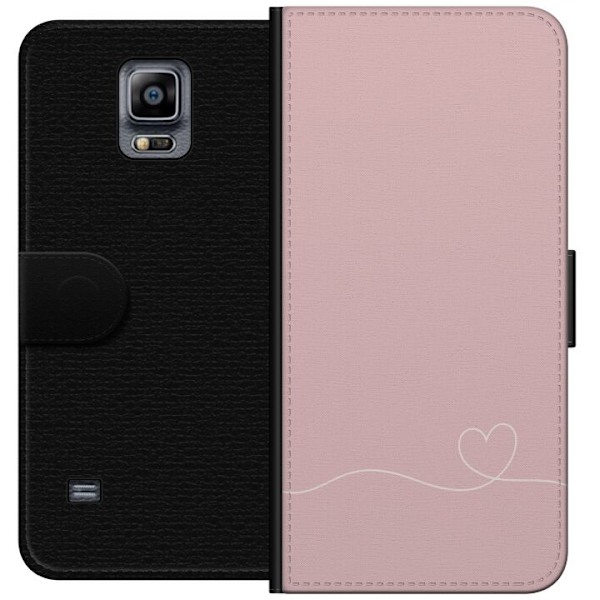 Samsung Galaxy Note 4 Lommeboketui Rosa Hjärna Design